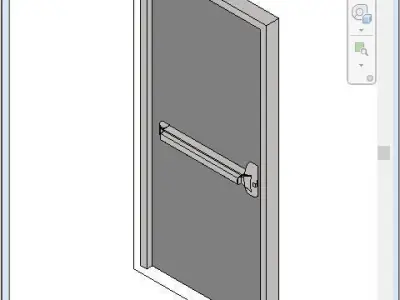 Basic Steel Door 3D model