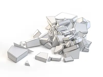 Stone Blocks Rubble 3D model