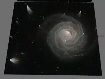 Low Res UGC 12158 deep sky object 3d software analysis Free 3D print model