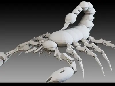 11 Creature Robots- Vol 03- High detail 3d models 3D model