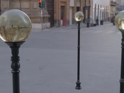 street light Low-poly 3D model purchase