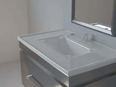 Bath cabinet 3D model