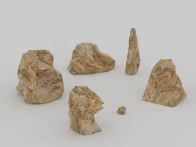 Rocks Low-poly 3D model purchase