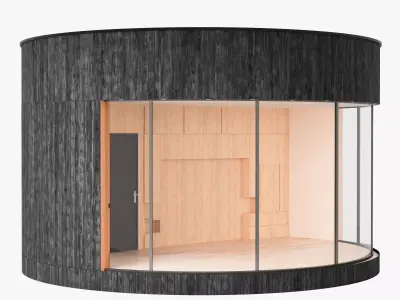 Outdoor Cylindrical Cabin 3D model