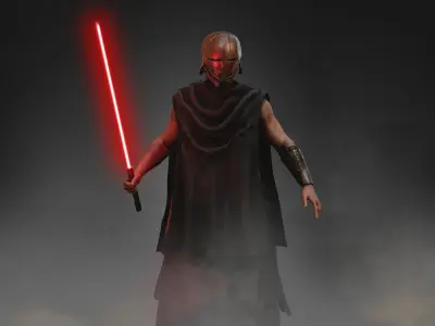 The Stranger Qimir Low-poly 3D model