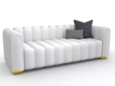 Modern 3 Seater Sofa 3D model
