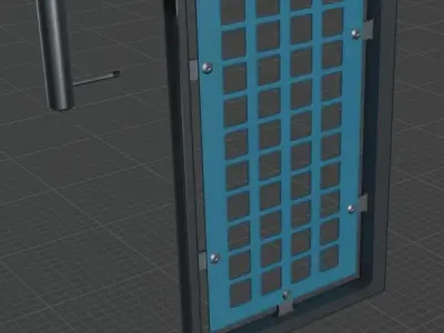 Modular Railing Set-3 Low-poly 3D model