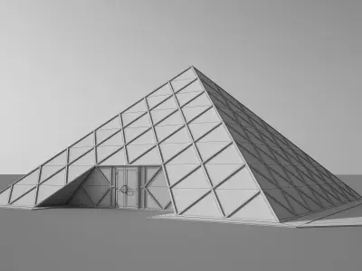 Glass Pyramid 3D model