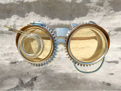 SteamPunk Glasses 3D model