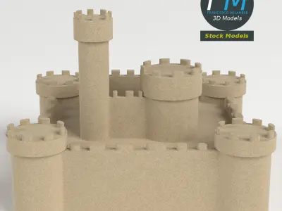 Sand castle 2 3D model