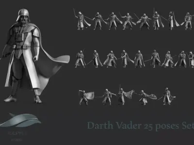 Darth Vader Figure Set 06 3D print model