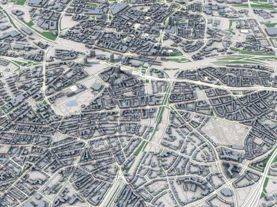 Essen City Germany 3D model