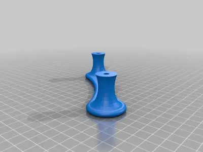 Curvy Door Handle Free 3D print model