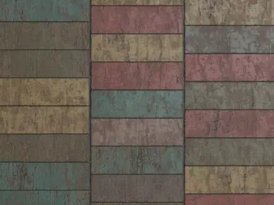 Vintage Painted Wood Planks PBR Seamless Texture purchase