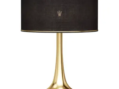 Lucy modern table lamp in aluminium 35x50 3D model
