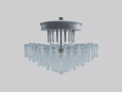 Icicle Chandeliers model Low-poly 3D model