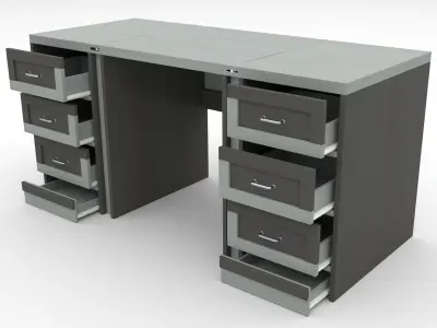 Office Table 3D model