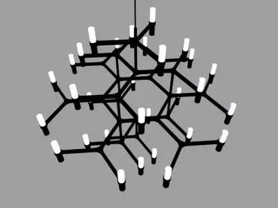 Suspension Lamp Low-poly 3D model