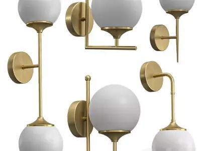 Ball Bedside Sconce Wall Lighting 3D model