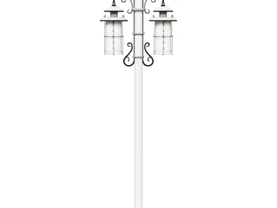 Larte Luce Lamppost Genova L70791 07 3D model