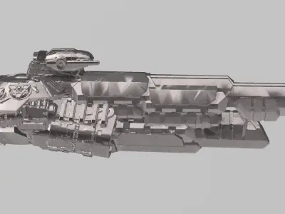 FLEET CORE- 04 FED UNION DESTROYER 3D print model