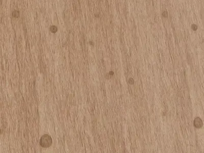 Natural Light Oak Wood with Knots PBR Texture