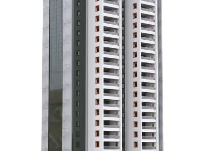 Skyscraper Residantal Building V8 3D model