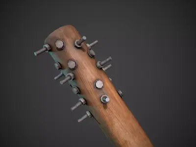 Spiked Baseball Bat Weapon  Low-poly 3D model