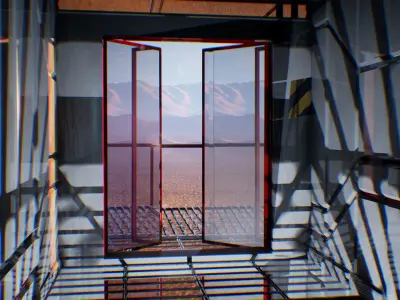 SciFi Modular Walls 47 Assets Low-poly 3D model