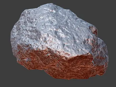 Cinder Debris Low-poly 3D model