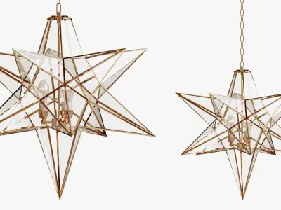 CEILING LIGHT STAR 3D model