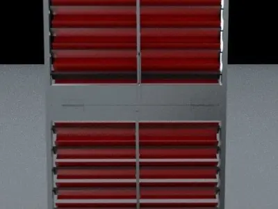 VERTICAL FOLDING WINDOW 3D model