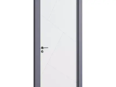  Interior door 2 Low-poly 3D model