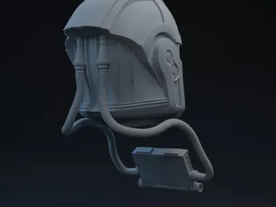 P1 Clone Pilot One-Twelfth Scale Printable Helmet 3D print model