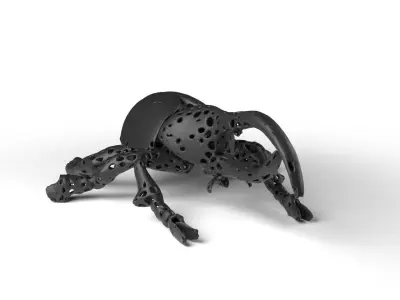 Hercules Voronoi Low-poly 3D model