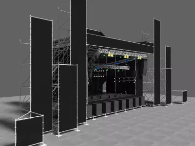 Stage 2 concert - concert 3D model