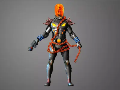 Cosmic Ghost Rider High Poly model 3D model