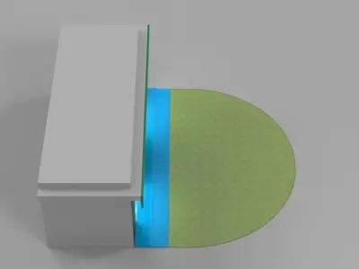 Modern sales point concept 3D model