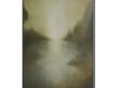 Set of 3 Abstract Paintings in Frames 3D model 159