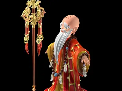 The character of the game - a light master 3D model