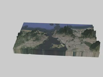 Rio de Janeiro City Low-poly 3D model