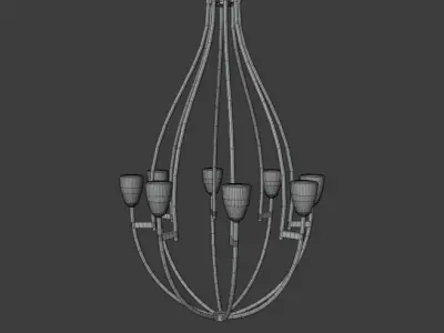 Classic Chandelier 3D model