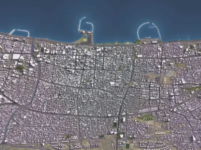 Bandar Abbas - 3D City Model Low-poly 3D model