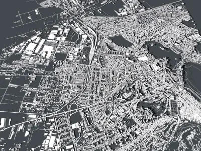 Cityscape Brasov Romania 3D model