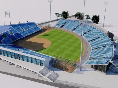 Fengtai Softball Field - Beijing China 3D model
