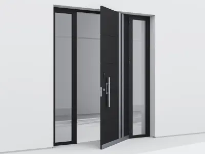 Aluminium door 118 3D model