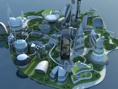 Future city 3D model order