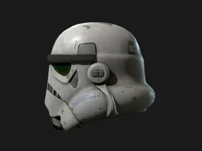 Storm trooper Low-poly 3D model