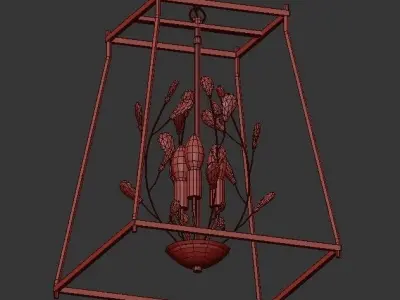 Crystal lantern 3D model
