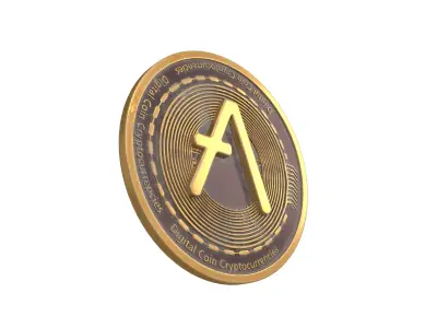 Aave Coin v2 002 3D model